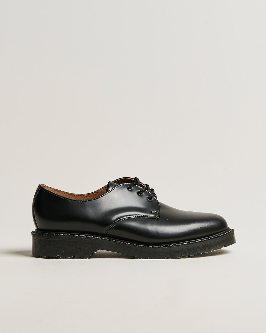 Hombres | Zapatos derby | Solovair | 3 Eye Gibson Shoe Black Shine