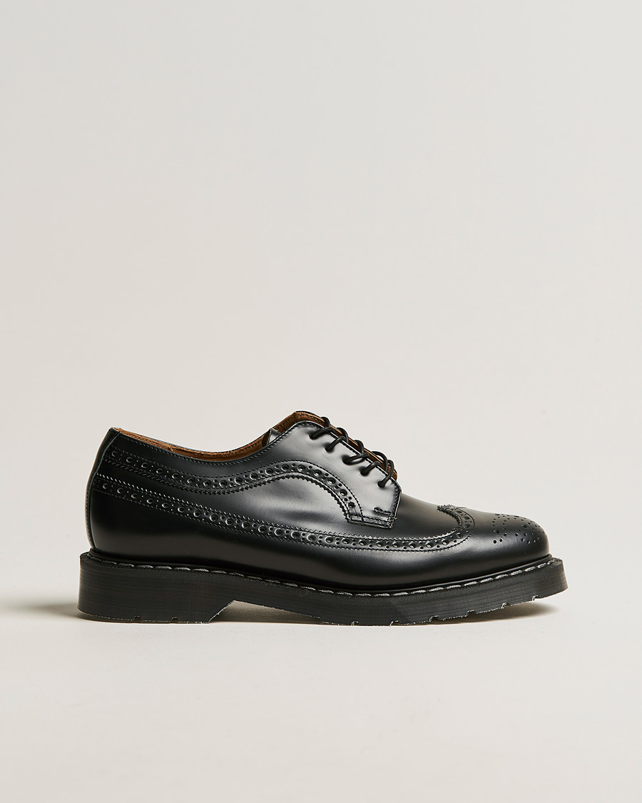 Hombres | Zapatos brogues | Solovair | American Brogue Shoe Black Shine