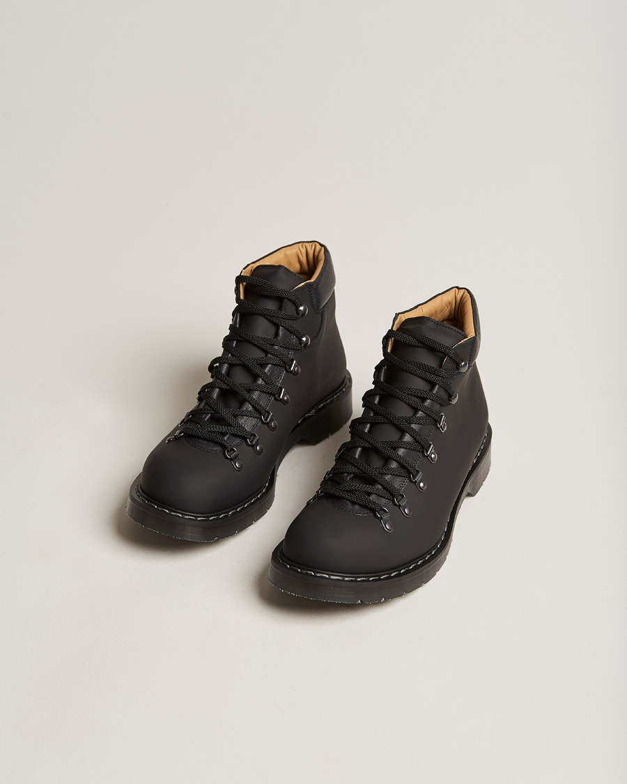 Hombres | Zapatos | Solovair | Urban Hiker Boot Black Waxy