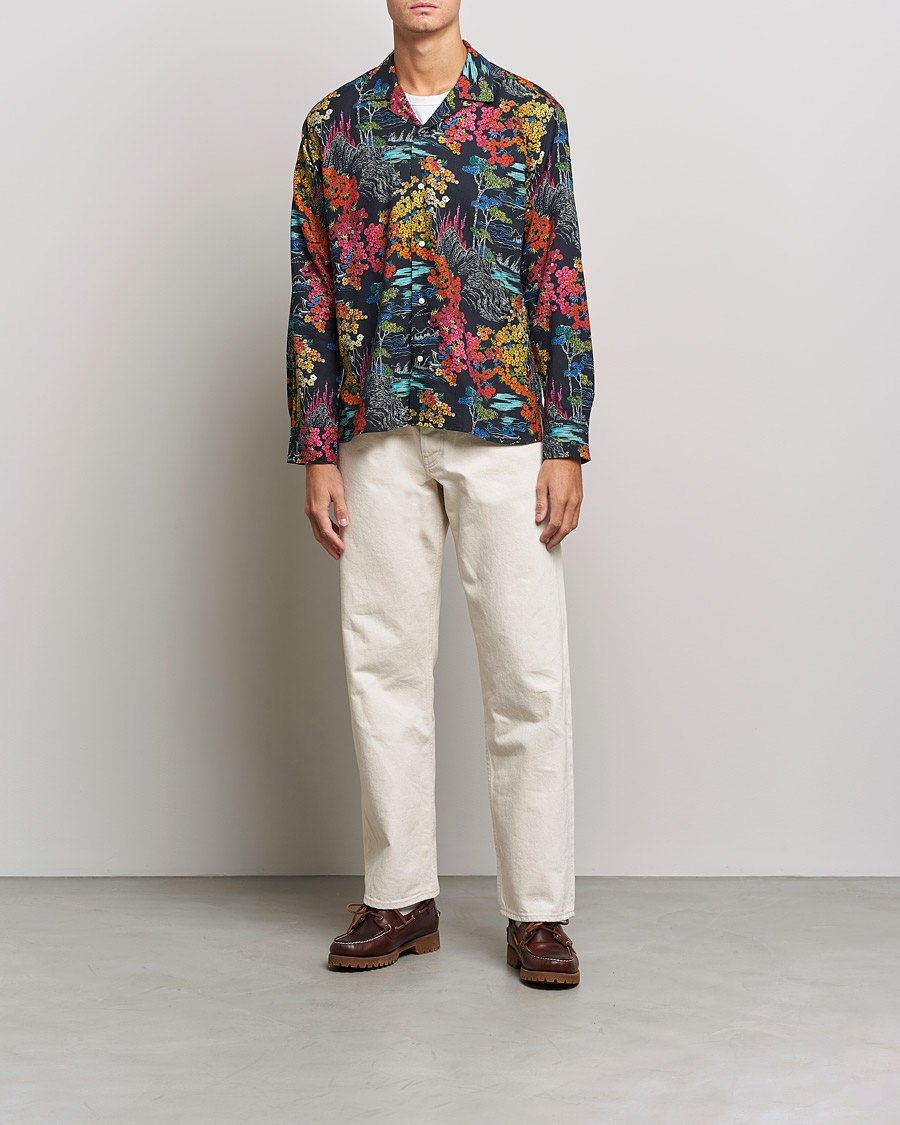 Hombres | Camisas | Gitman Vintage | Japanese Winter Garden Camp Shirt Multicolor