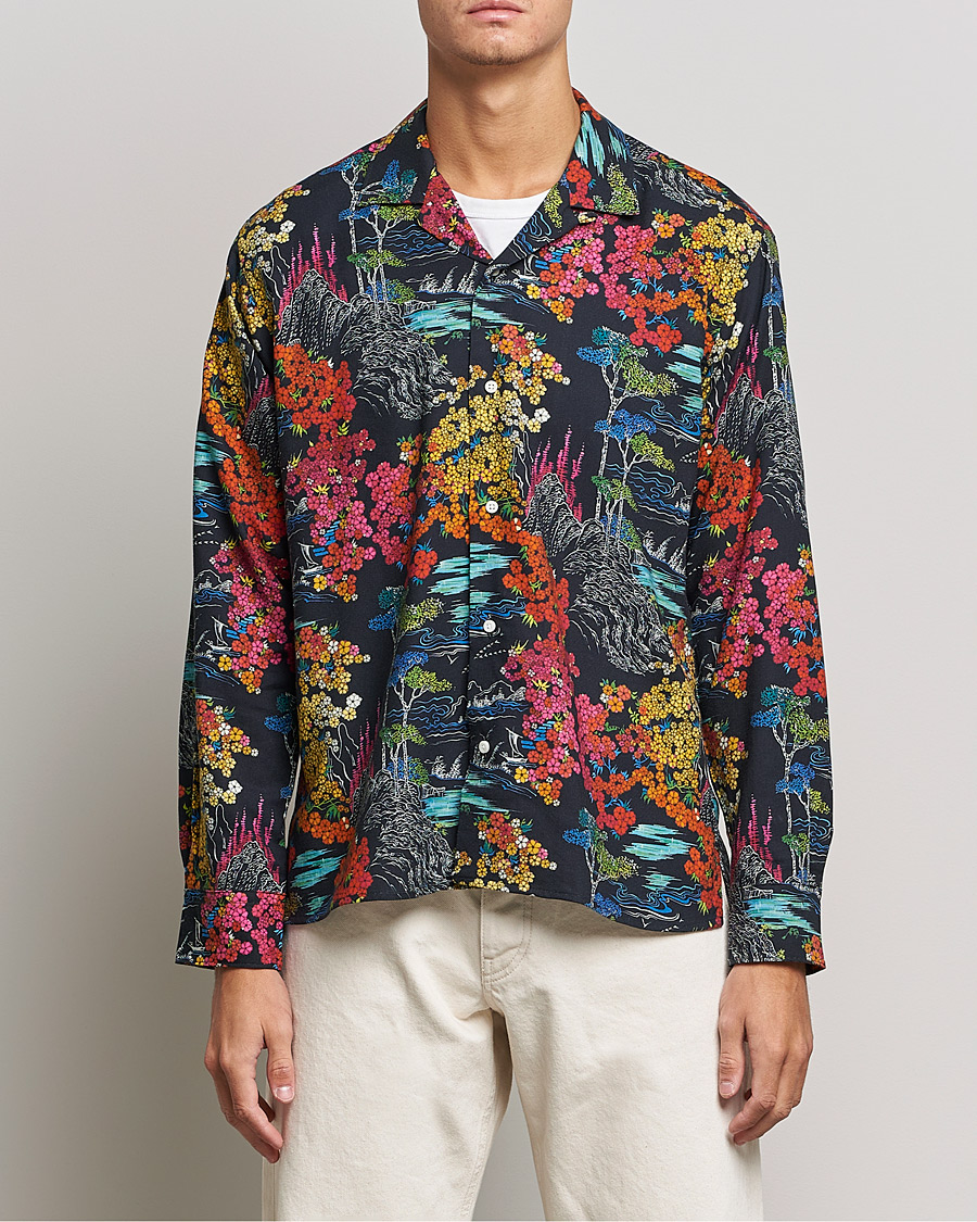 Hombres | Camisas | Gitman Vintage | Japanese Winter Garden Camp Shirt Multicolor