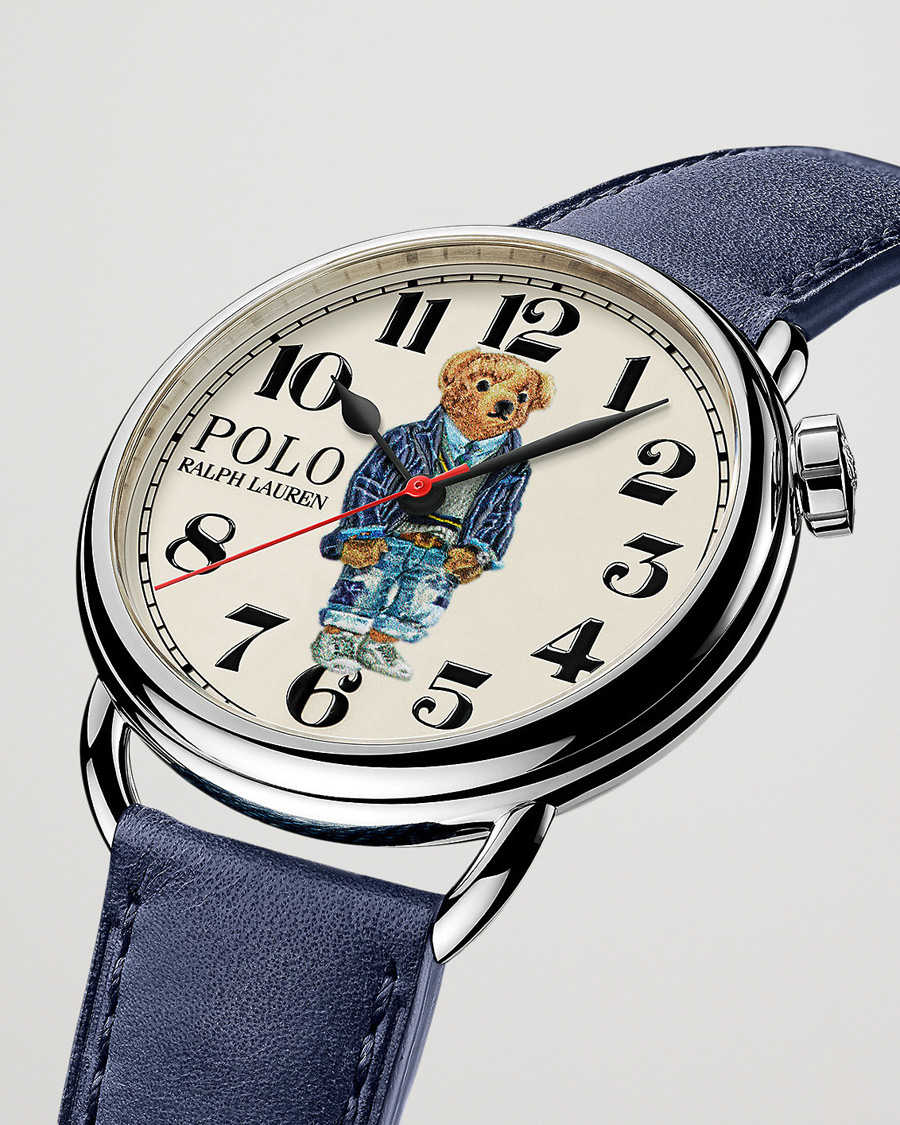 Hombres | Fine watches | Polo Ralph Lauren | 42mm Automatic Cricket Bear White Dial 