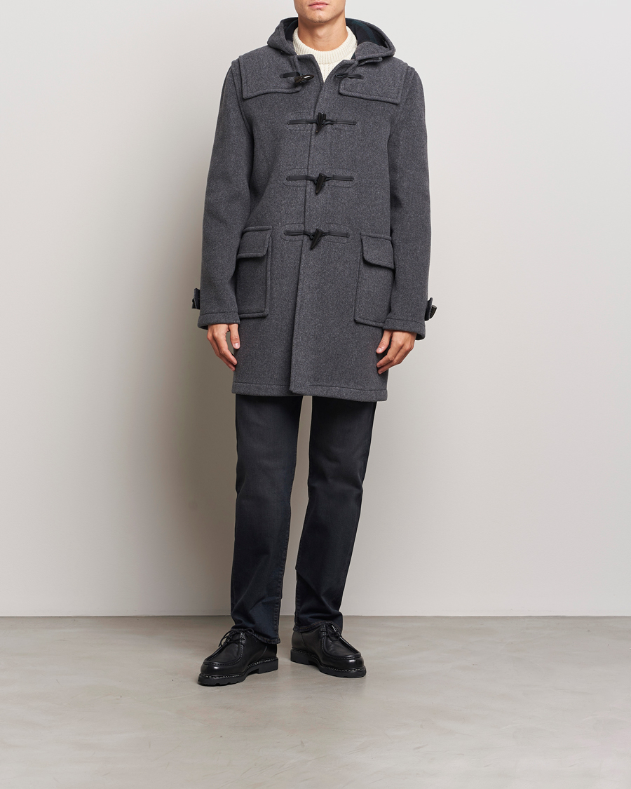 Hombres | Abrigos y chaquetas | Gloverall | Morris Duffle Coat Grey/Blackwatch