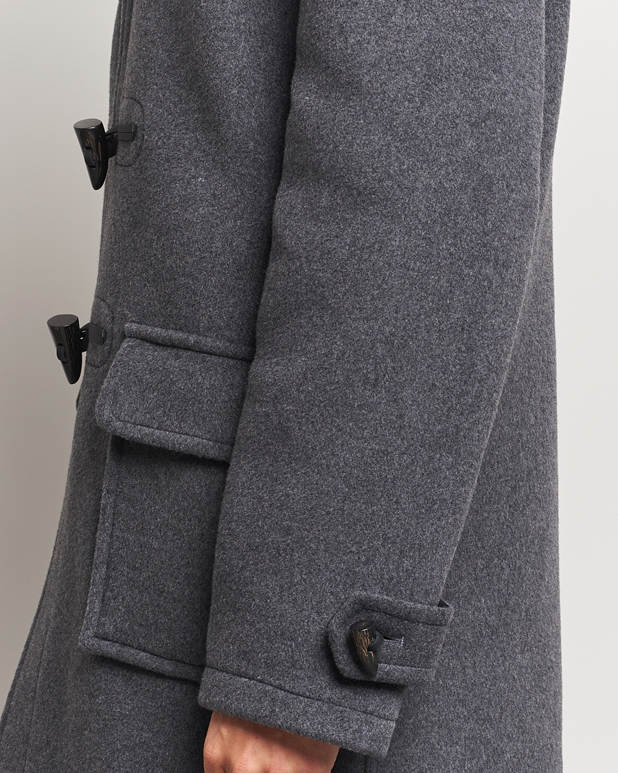 Hombres | Abrigos y chaquetas | Gloverall | Morris Duffle Coat Grey/Blackwatch