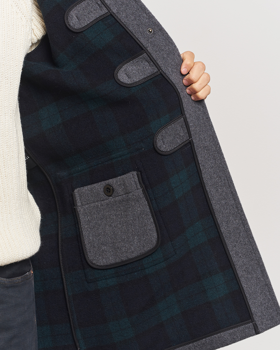 Hombres | Abrigos y chaquetas | Gloverall | Morris Duffle Coat Grey/Blackwatch