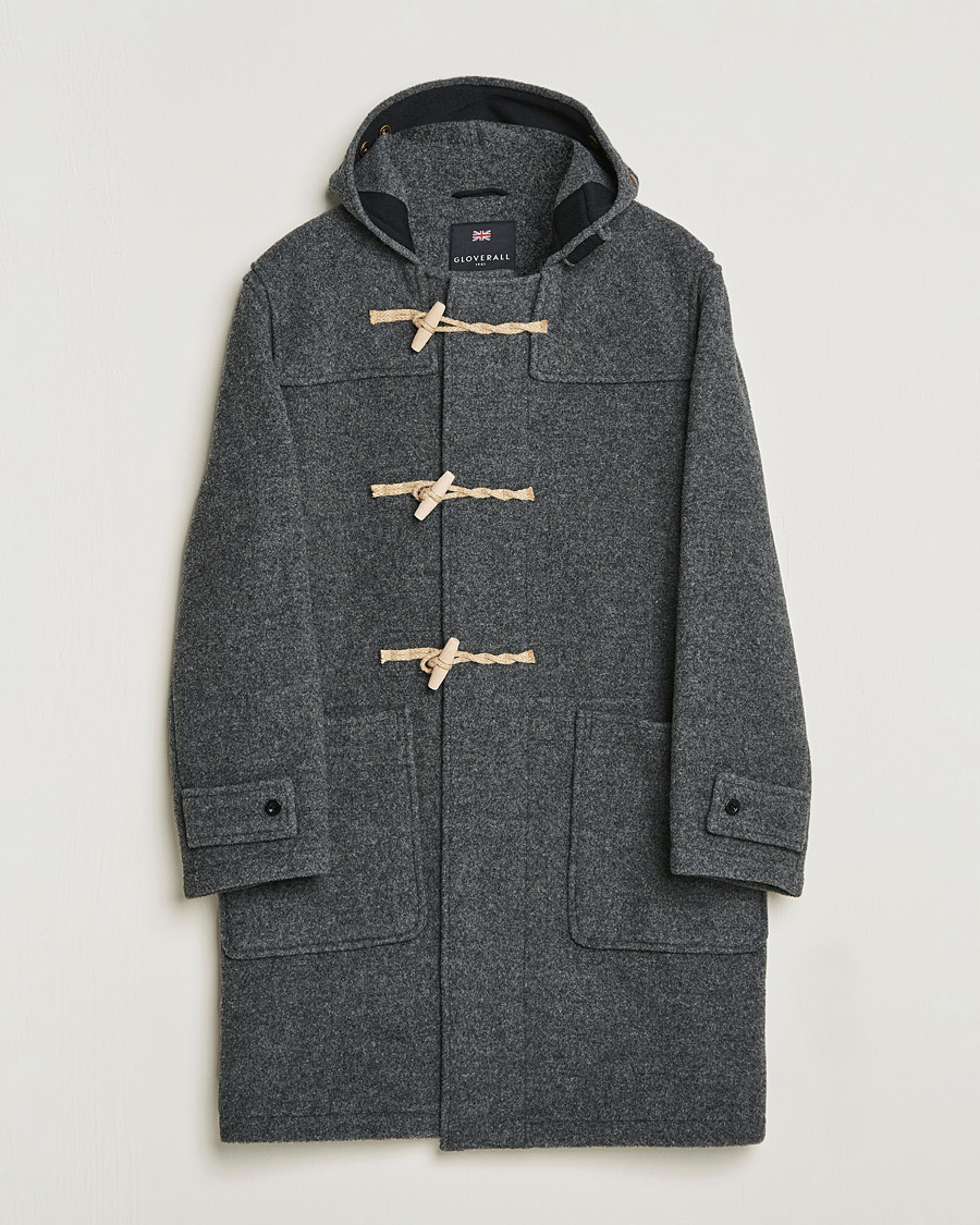 Hombres | Abrigos y chaquetas | Gloverall | 575 Monty Original Duffle Coat Grey/Blackwatch