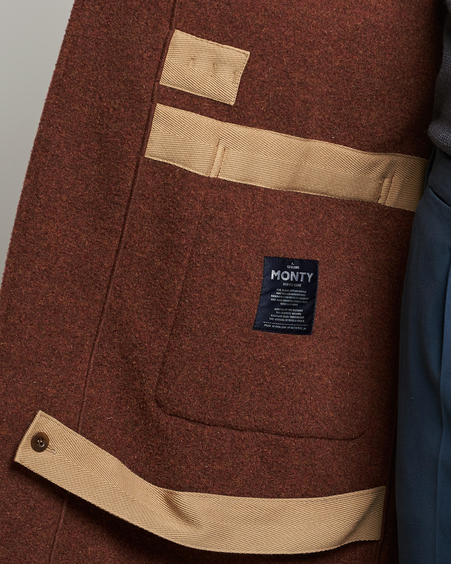 Hombres | Abrigos y chaquetas | Gloverall | 575 Monty Original Duffle Coat Rust