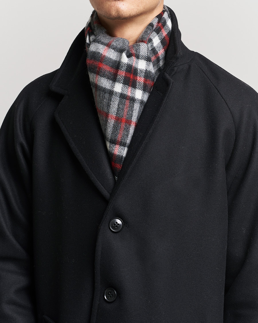 Hombres | Gloverall Lambswool Scarf Thomson Grey | Gloverall | Lambswool Scarf Thomson Grey