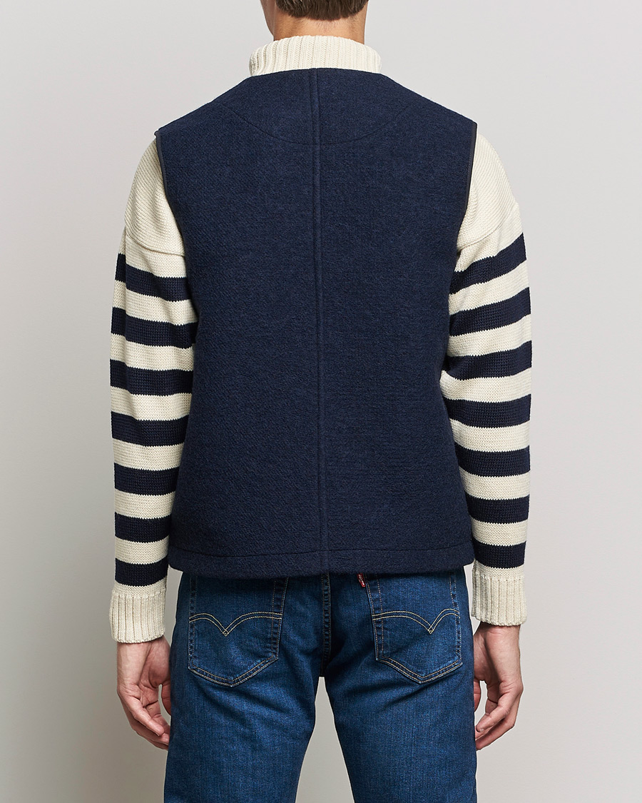 Hombres | Abrigos y chaquetas | Gloverall | Roger Double Face Gilet Navy/Brown