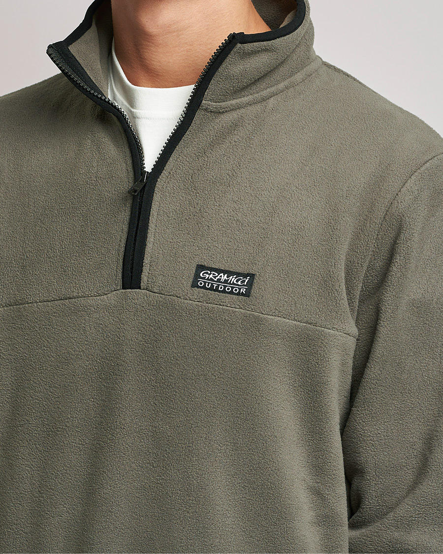 Hombres | Jerséis y prendas de punto | Gramicci | Mock Neck Fleece Grey