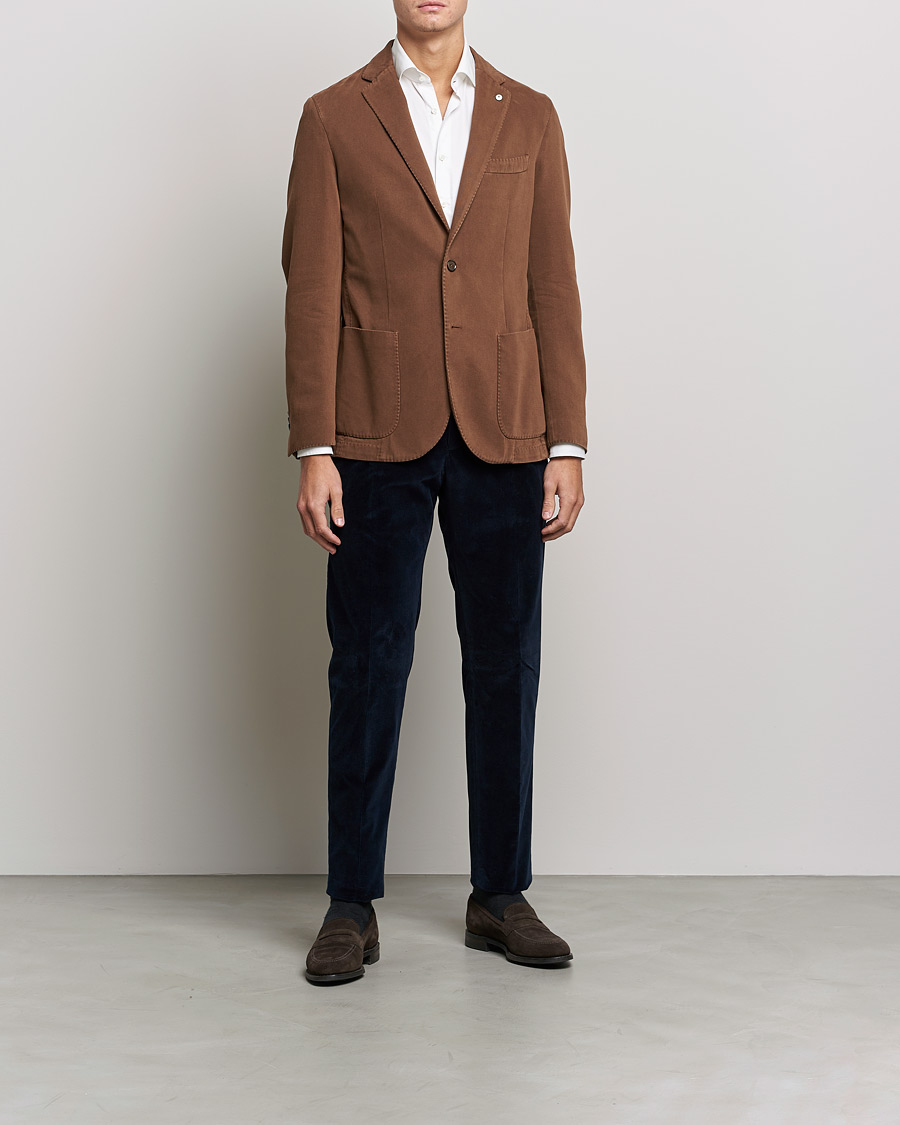 Hombres | Blazers | L.B.M. 1911 | Jack Cotton/Cashmere Blazer Brown