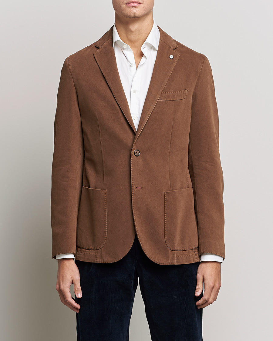 Hombres | Blazers | L.B.M. 1911 | Jack Cotton/Cashmere Blazer Brown