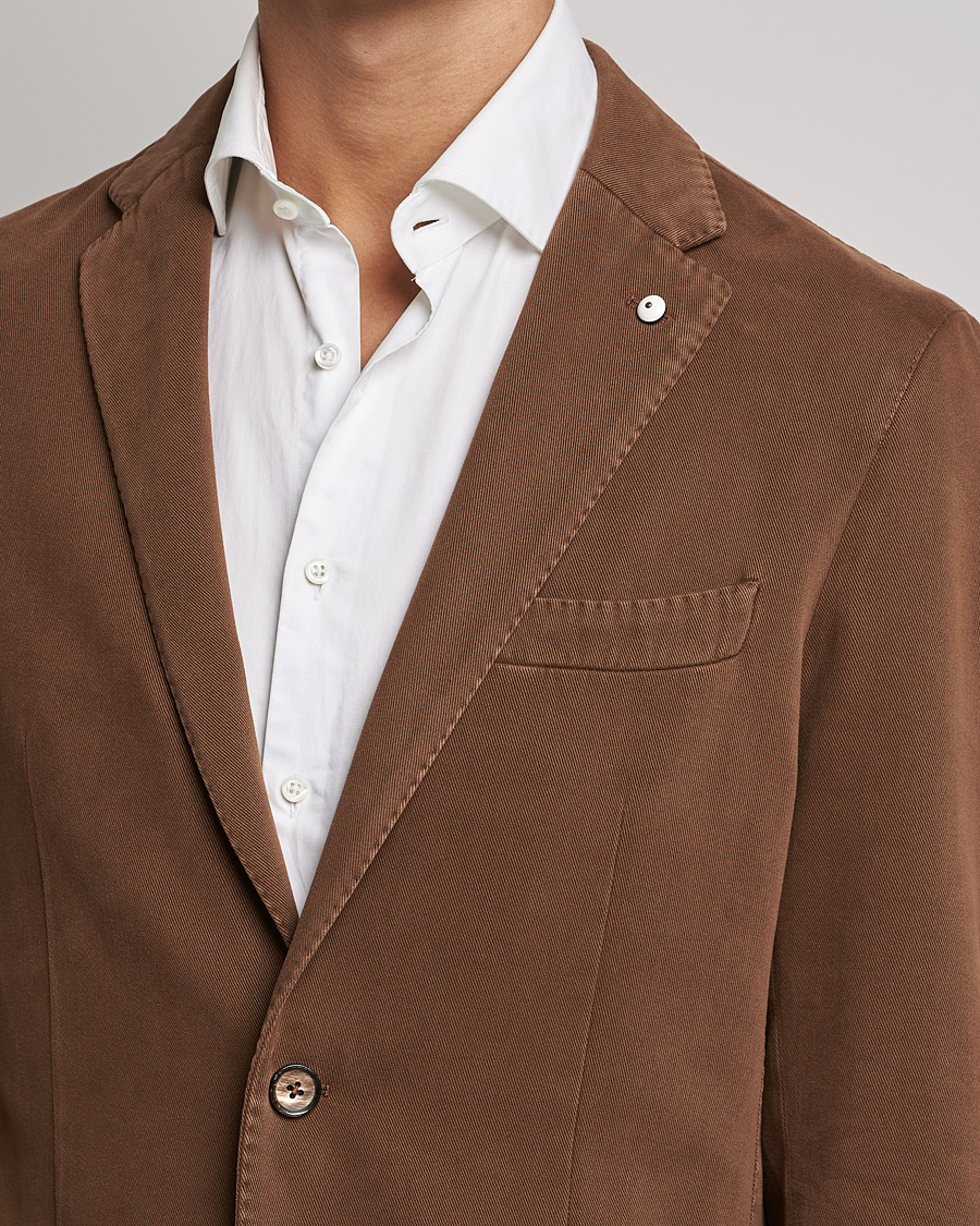 Hombres | Blazers | L.B.M. 1911 | Jack Cotton/Cashmere Blazer Brown