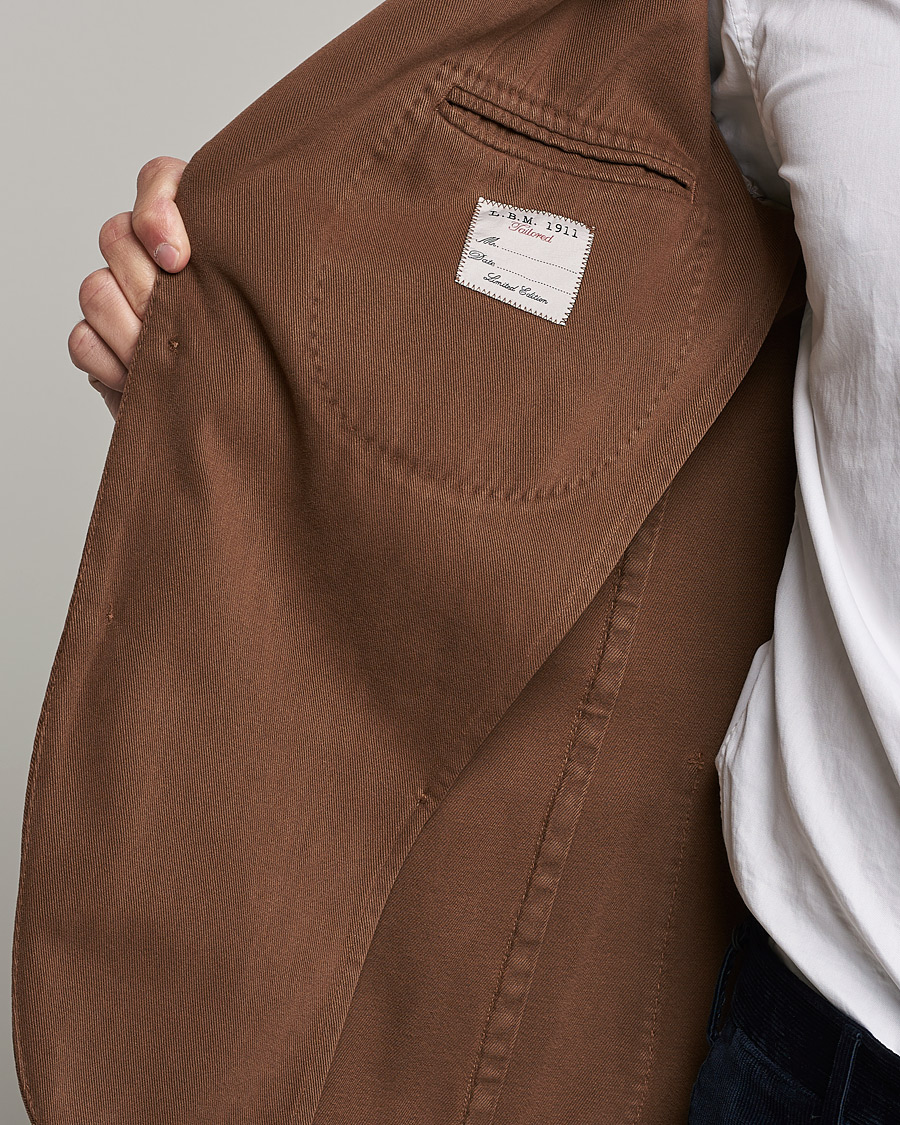 Hombres | Blazers | L.B.M. 1911 | Jack Cotton/Cashmere Blazer Brown