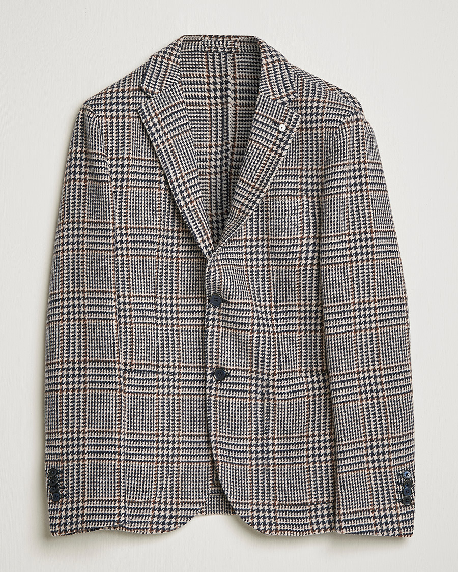 Hombres | Blazers | L.B.M. 1911 | Jack Overcheck Wool Blazer Navy
