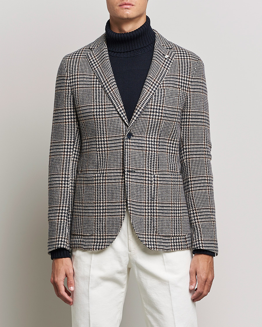 Hombres | Blazers | L.B.M. 1911 | Jack Overcheck Wool Blazer Navy