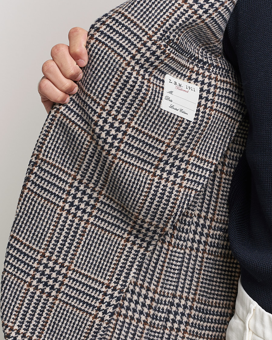 Hombres | Blazers | L.B.M. 1911 | Jack Overcheck Wool Blazer Navy