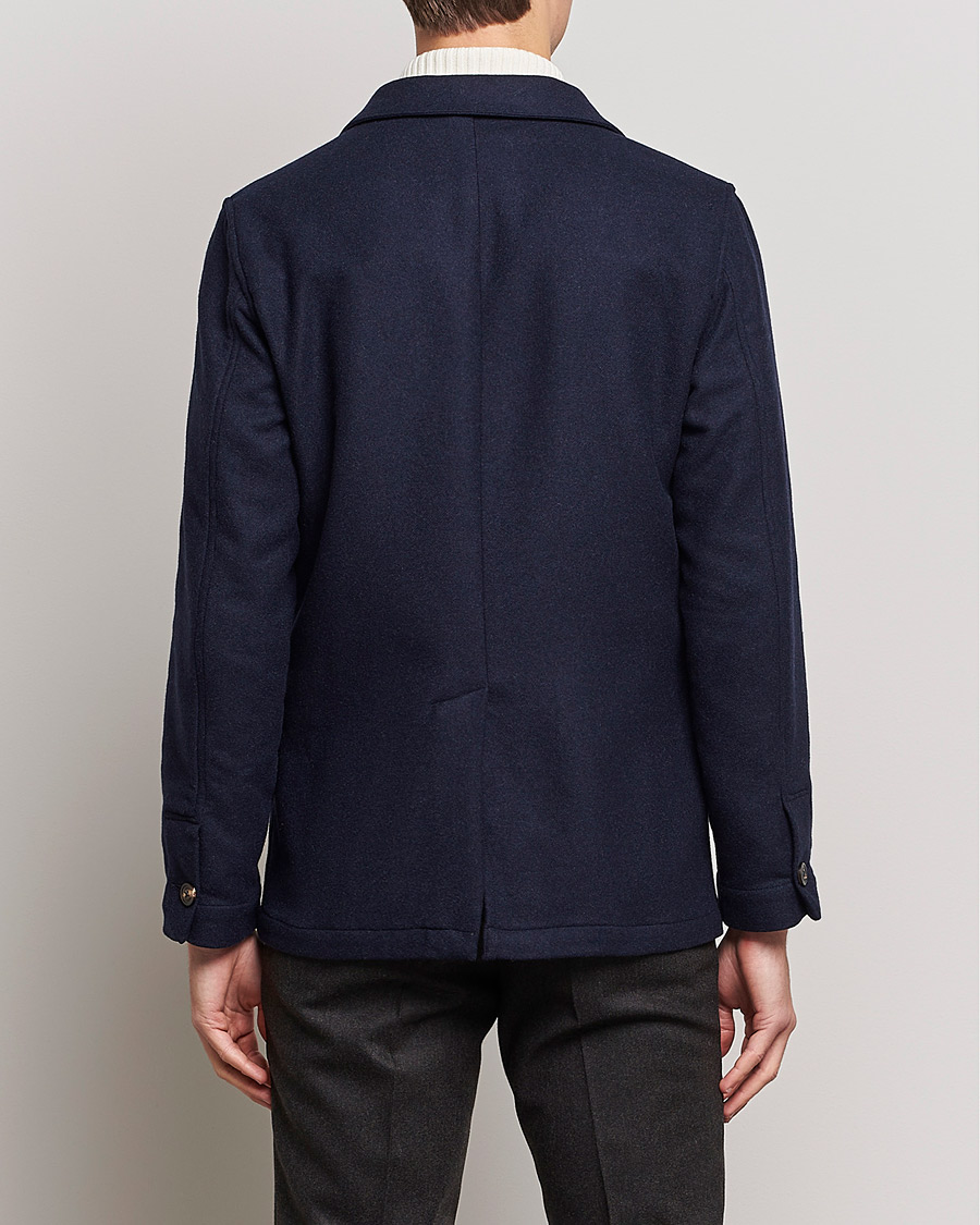 Hombres | Camisas | Lardini | Wool/Cashmere Shirt Jacket Navy