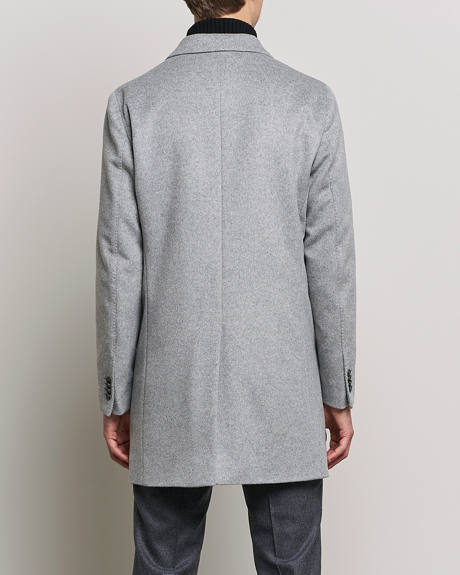 Hombres | Abrigos y chaquetas | Oscar Jacobson | Storvik Wool/Cashmere Coat Light Grey