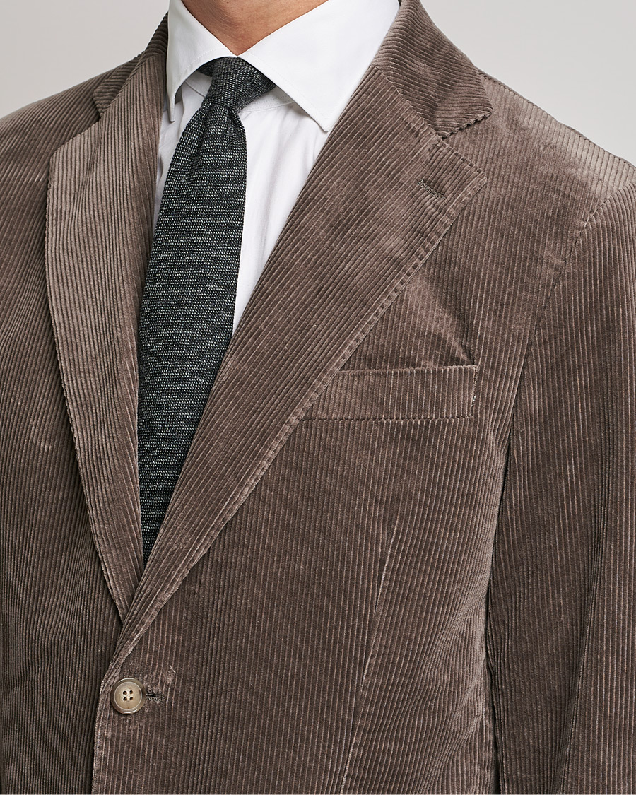 Hombres | Blazers | Oscar Jacobson | Ferry Soft Cord Blazer Light Beige