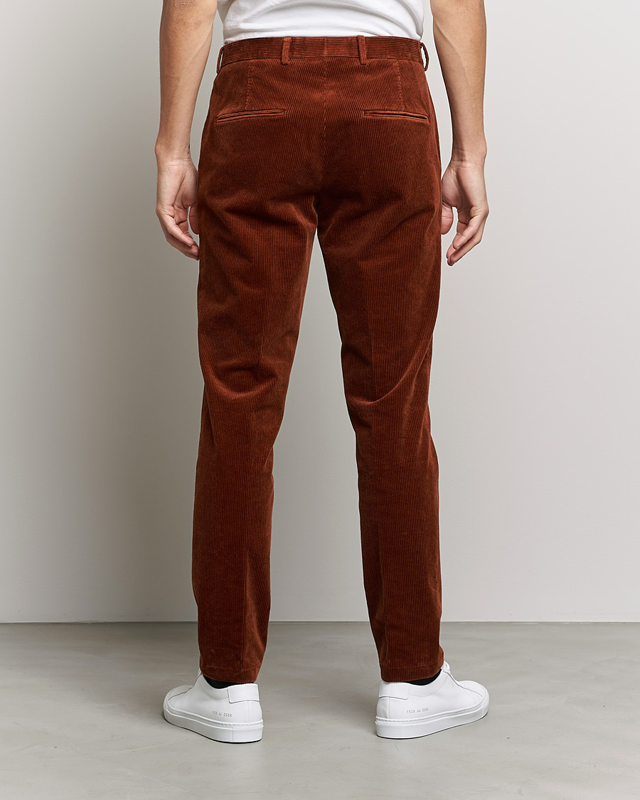 Hombres | Pantalones | Oscar Jacobson | Denz Corduroy Trousers Orange