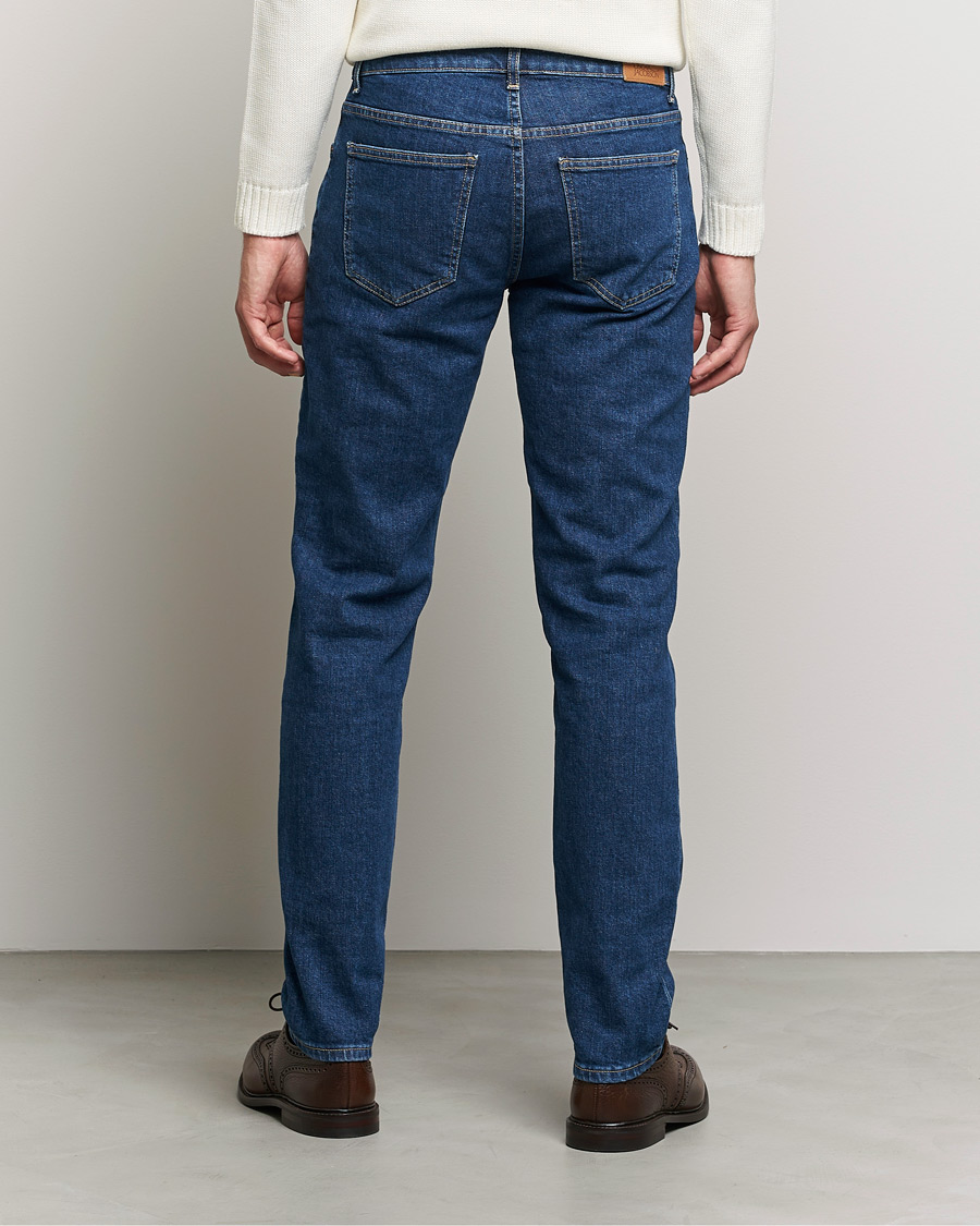 Hombres | Vaqueros | Oscar Jacobson | Albert Cotton Stretch Jeans Thunder