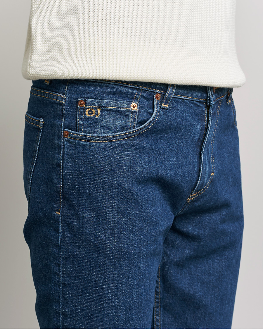 Hombres | Vaqueros | Oscar Jacobson | Albert Cotton Stretch Jeans Thunder