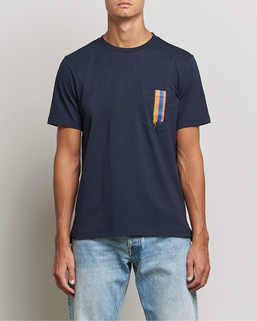 Hombres | Camisetas | Paul Smith | Artist Stripe T-shirt Navy