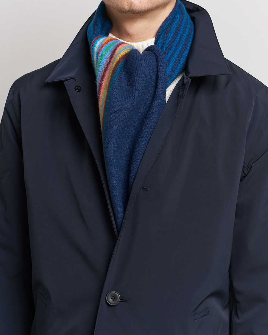 Hombres | Paul Smith Merino Wool Scarf Blue | Paul Smith | Merino Wool Scarf Blue