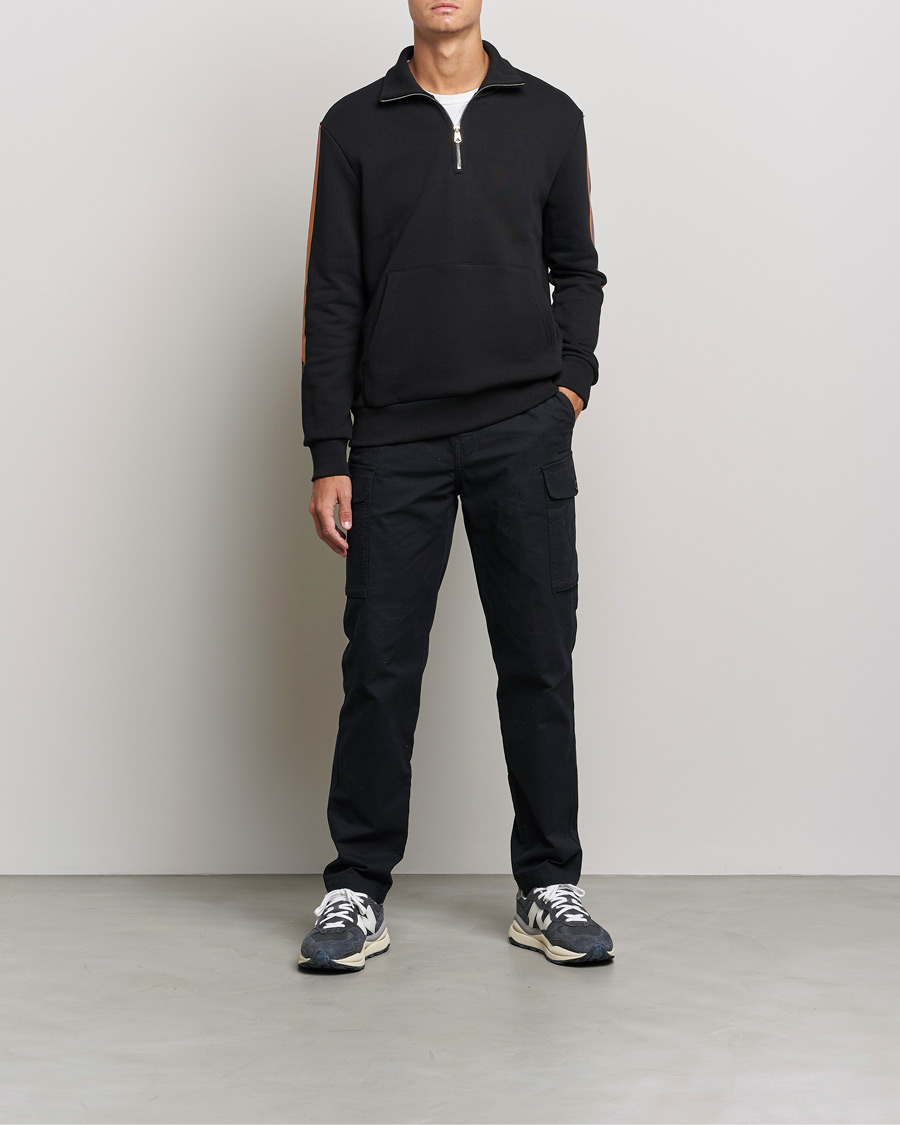 Hombres | Jerséis y prendas de punto | Paul Smith | Half Zip Sweatshirt Black