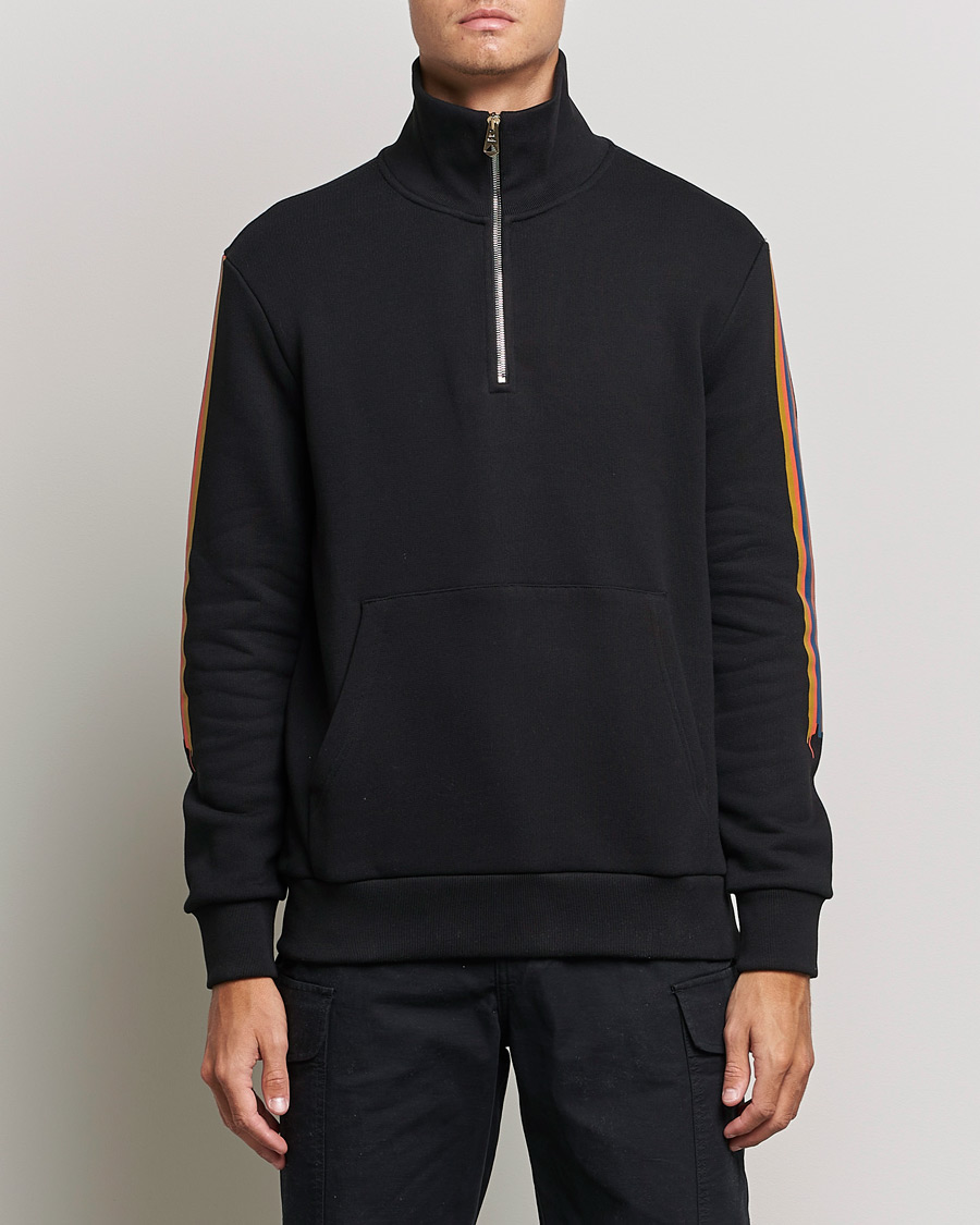 Hombres | Jerséis y prendas de punto | Paul Smith | Half Zip Sweatshirt Black