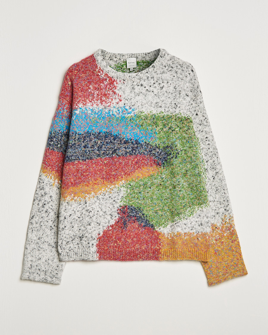 Hombres | Jerséis y prendas de punto | Paul Smith | Cotton Alpaca Knitted Sweater Beige