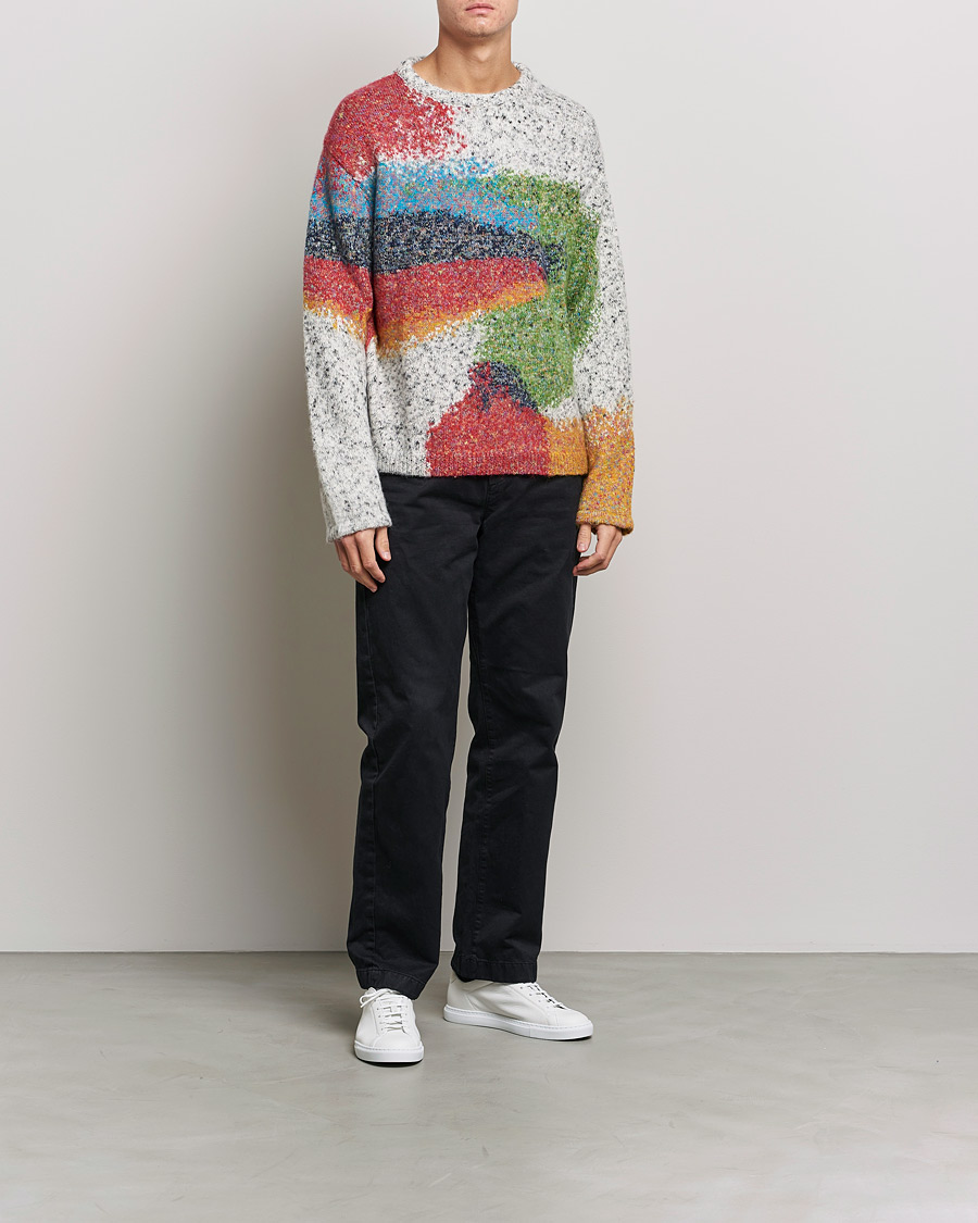 Hombres | Jerséis y prendas de punto | Paul Smith | Cotton Alpaca Knitted Sweater Beige