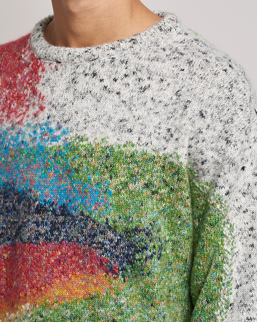 Hombres | Jerséis y prendas de punto | Paul Smith | Cotton Alpaca Knitted Sweater Beige