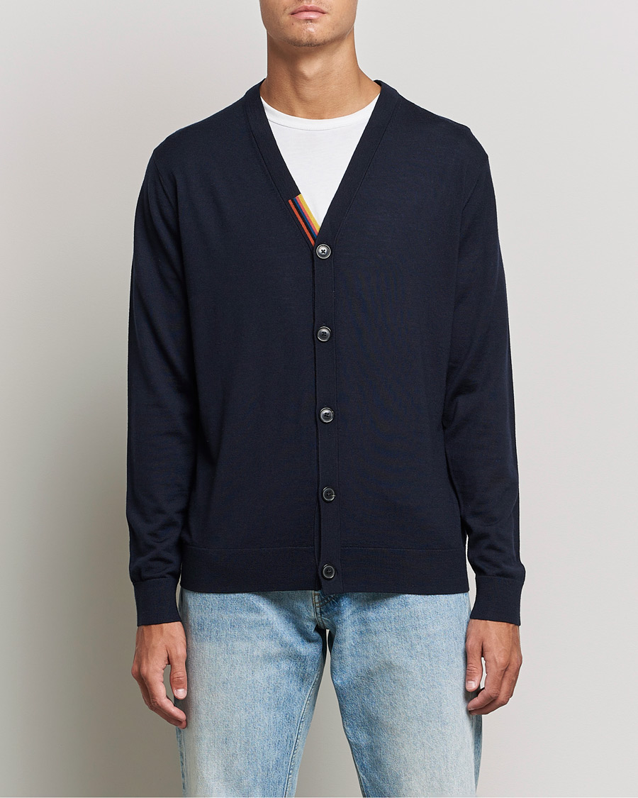 Hombres | Jerséis y prendas de punto | Paul Smith | Knitted Cardigan Navy