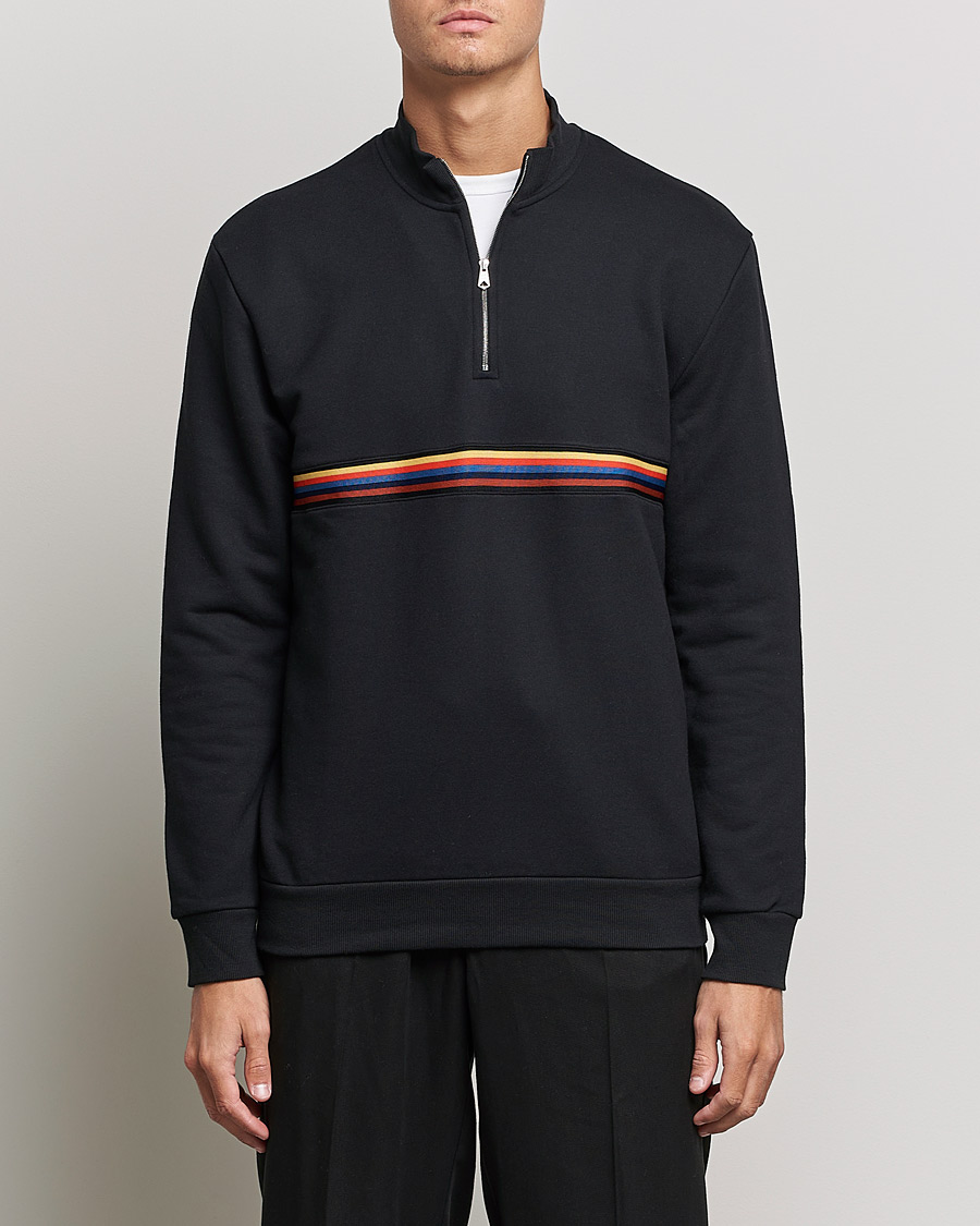 Hombres | Jerséis y prendas de punto | Paul Smith | Half Zip Sweatshirt Black