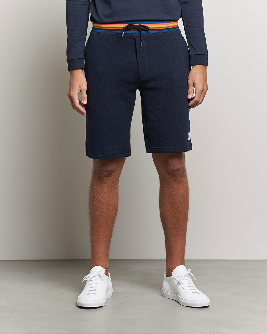 Hombres | Pantalones cortos | Paul Smith | Birght Stripe Sweat Shorts Navy