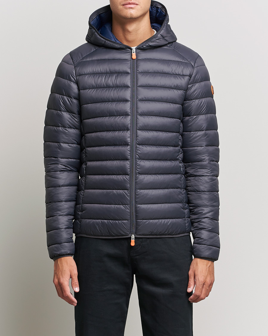 Hombres | Abrigos y chaquetas | Save The Duck | Donald Lightweight Padded Hooded Jacket Anthracite