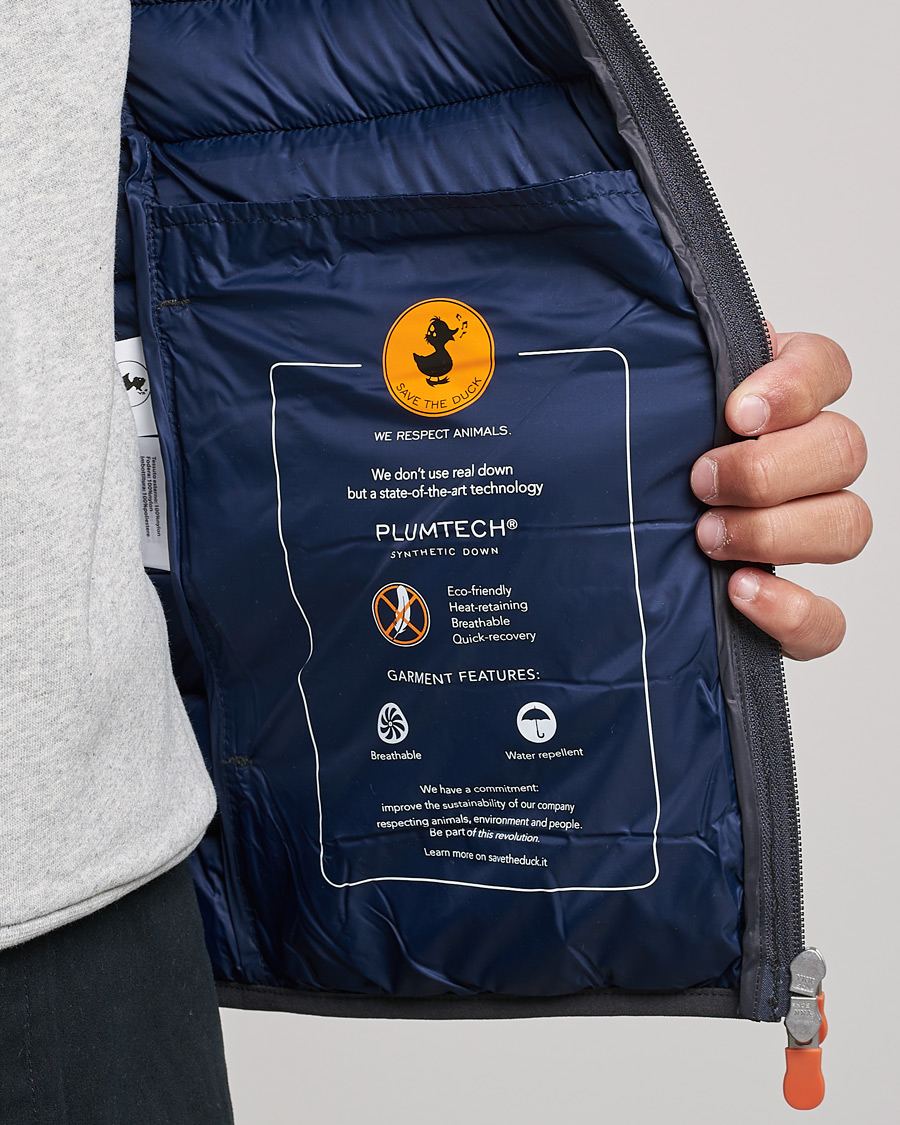 Hombres | Abrigos y chaquetas | Save The Duck | Donald Lightweight Padded Hooded Jacket Anthracite