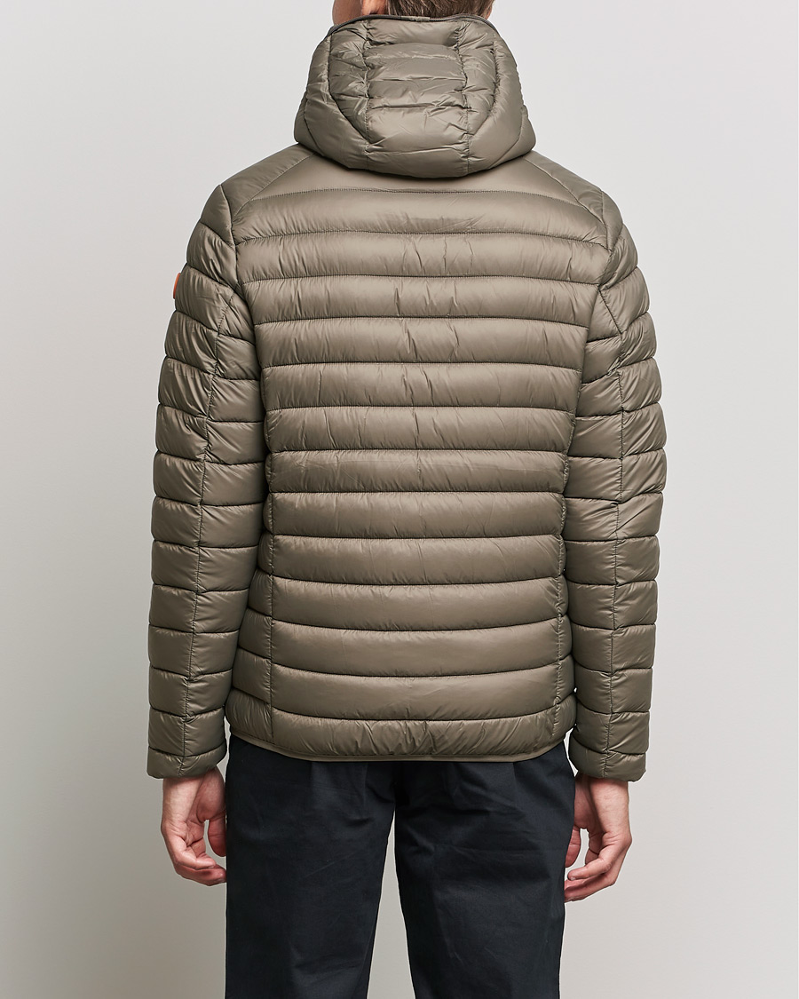 Hombres | Abrigos y chaquetas | Save The Duck | Donald Lightweight Padded Hooded Jacket Mud Grey