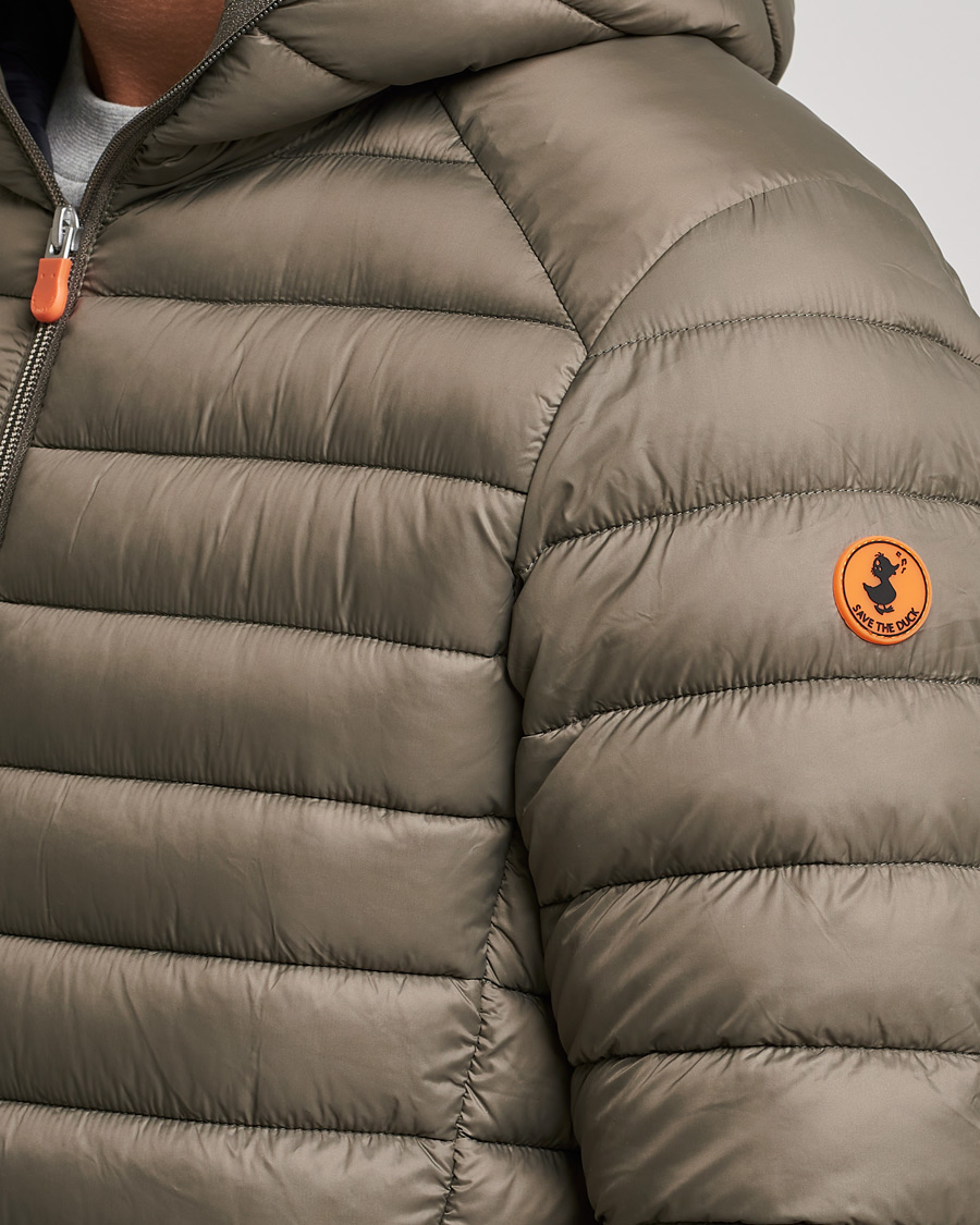 Hombres | Abrigos y chaquetas | Save The Duck | Donald Lightweight Padded Hooded Jacket Mud Grey