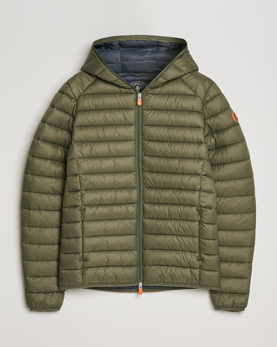 Hombres | Abrigos y chaquetas | Save The Duck | Donald Lightweight Padded Hooded Jacket Laurel Green