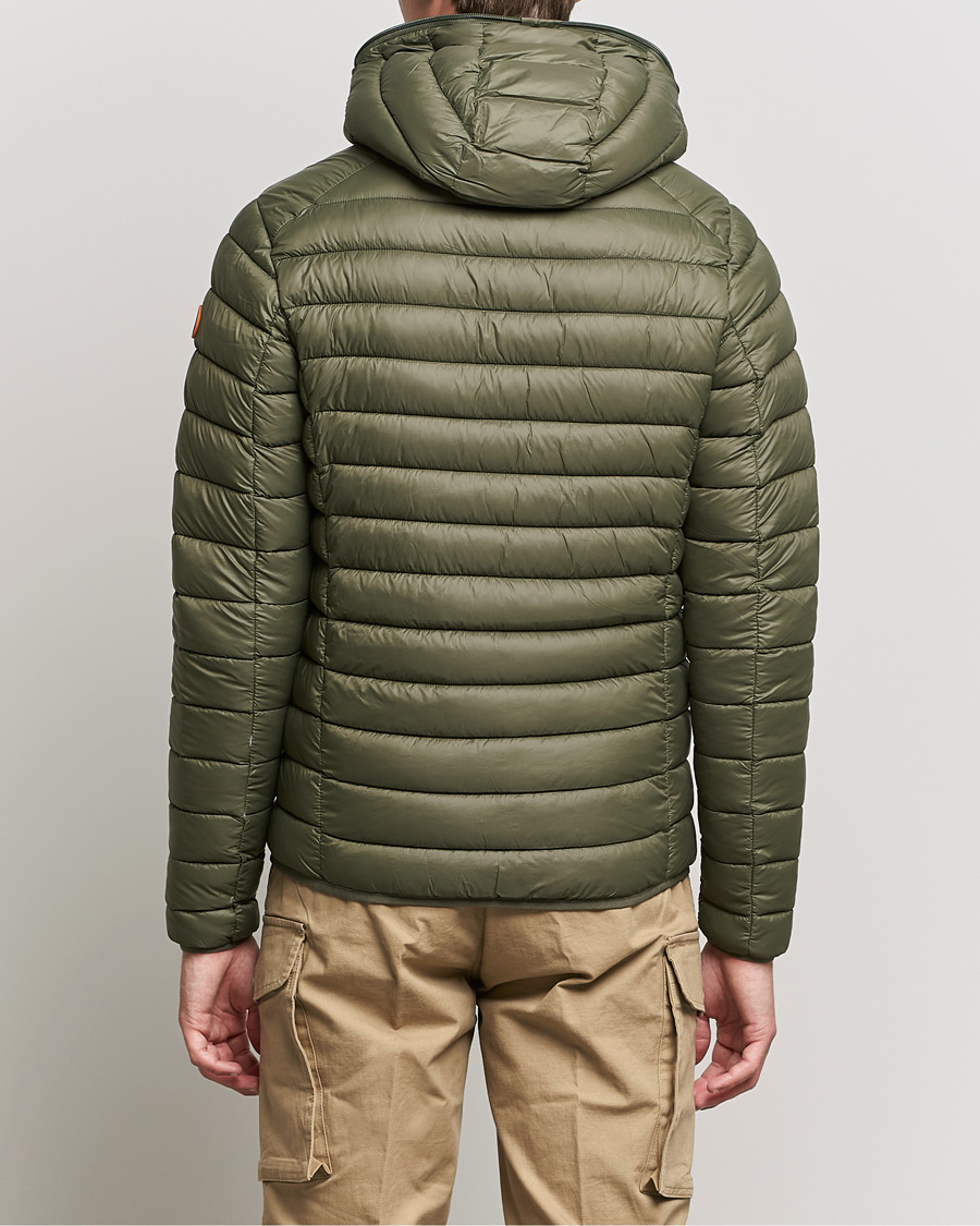 Hombres | Abrigos y chaquetas | Save The Duck | Donald Lightweight Padded Hooded Jacket Laurel Green