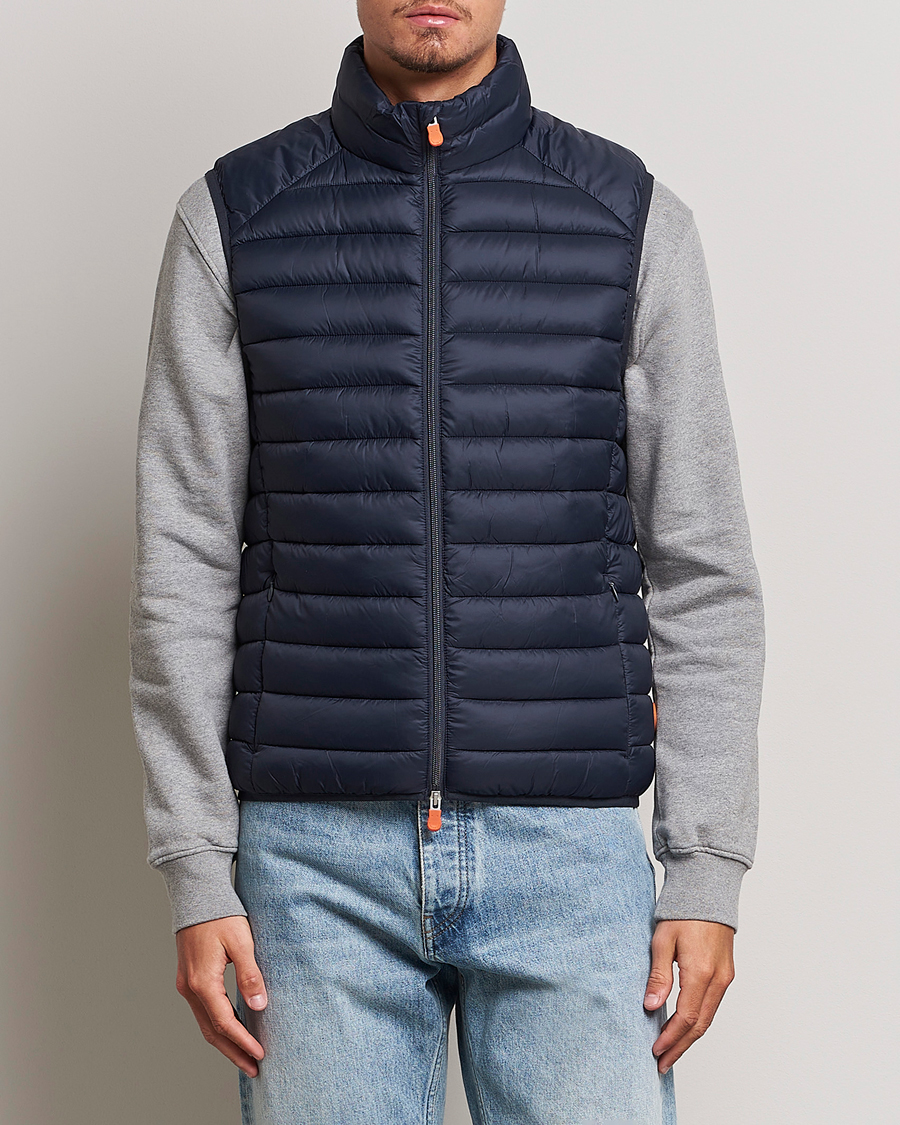 Hombres | Chalecos | Save The Duck | Adam Lightweight Padded Vest Blue Black