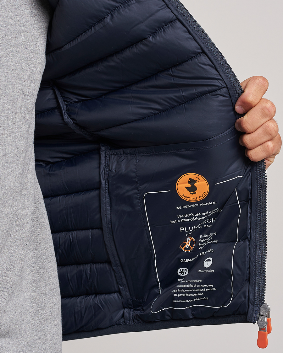 Hombres | Chalecos | Save The Duck | Adam Lightweight Padded Vest Blue Black
