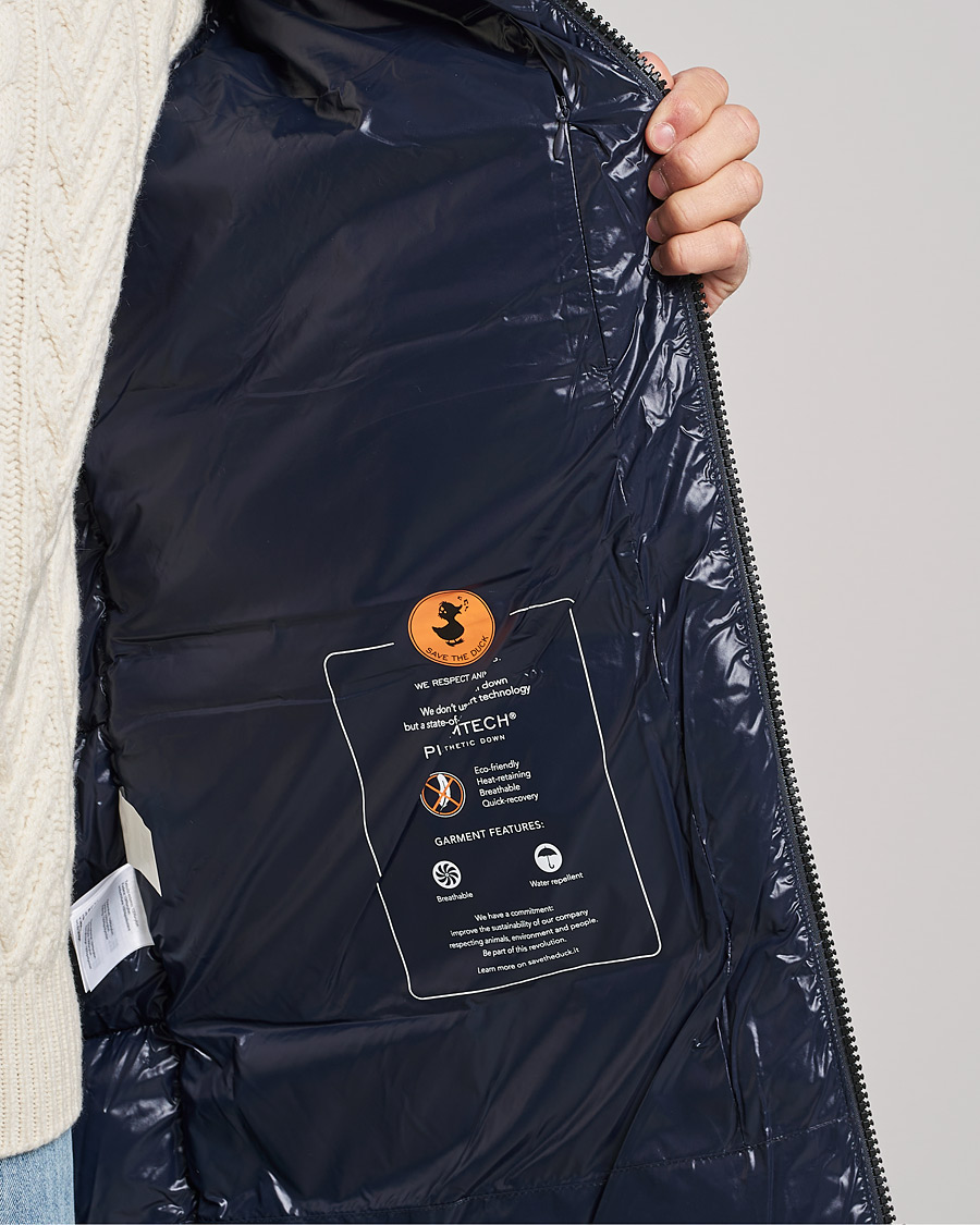 Hombres | Abrigos y chaquetas | Save The Duck | Christian Long Padded Puffer Jacket Blue Black