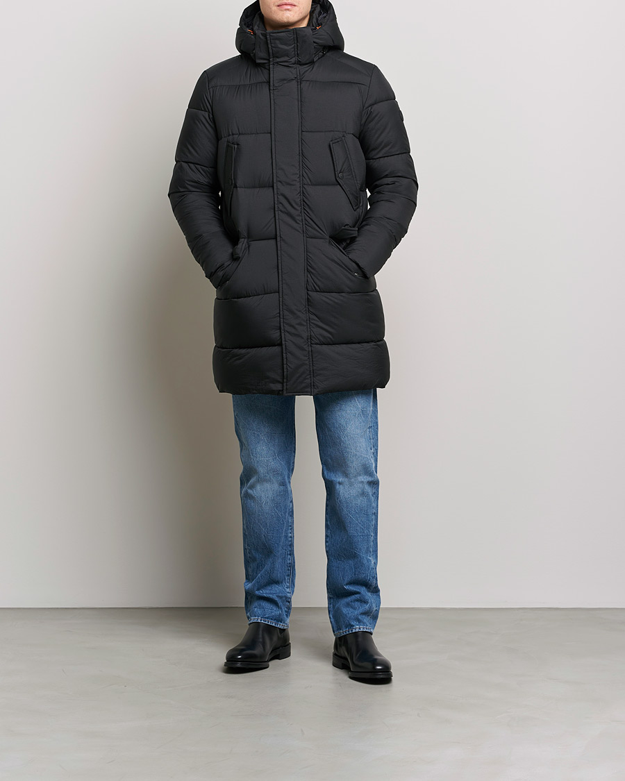 Hombres | Abrigos y chaquetas | Save The Duck | Jeremy Crinkle Nylon Parka Black