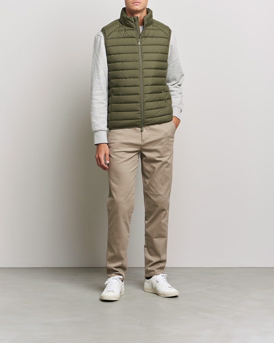 Hombres | Chalecos | Save The Duck | Liam Matt Lightweight Vest Laurel Green