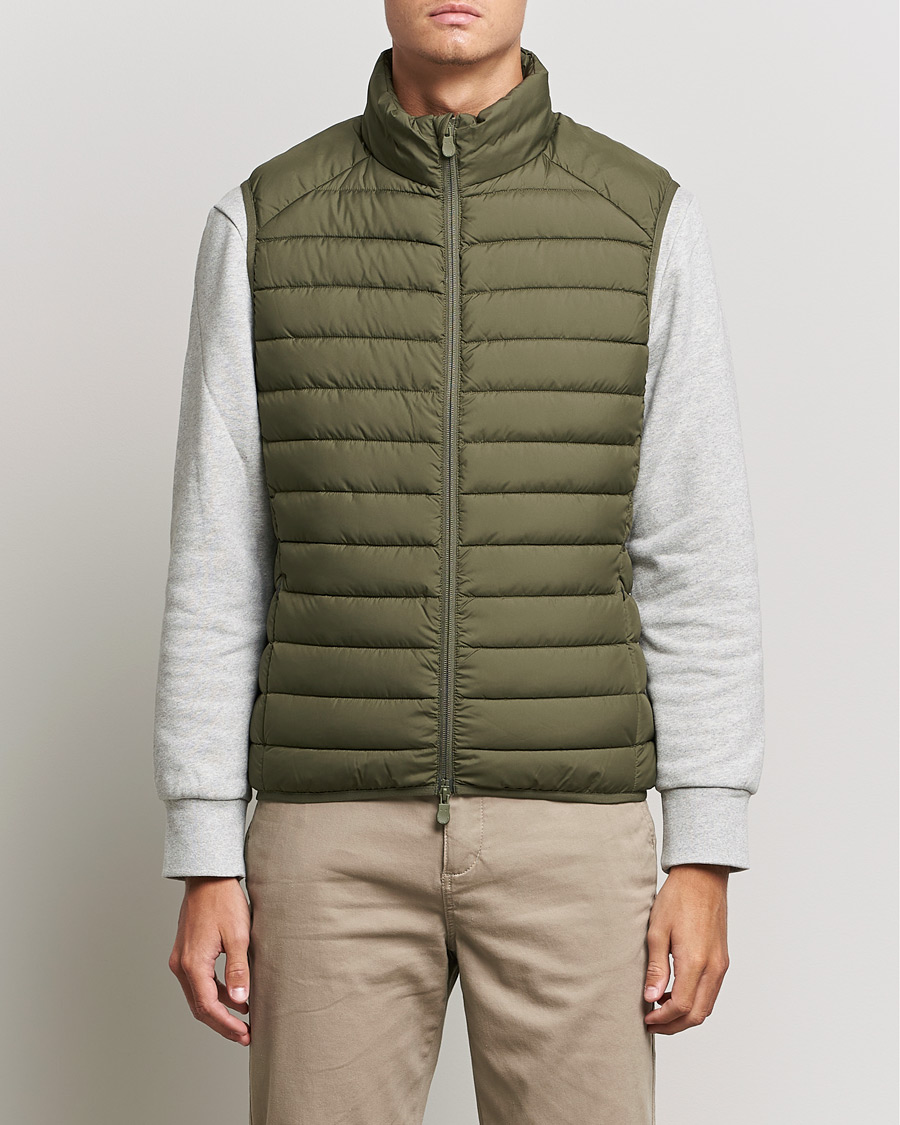 Hombres | Chalecos | Save The Duck | Liam Matt Lightweight Vest Laurel Green