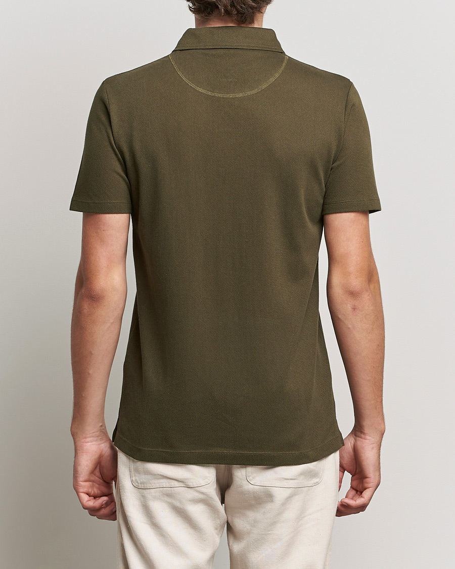 Hombres | Polos | Sunspel | Riviera Polo Shirt Dark Moss